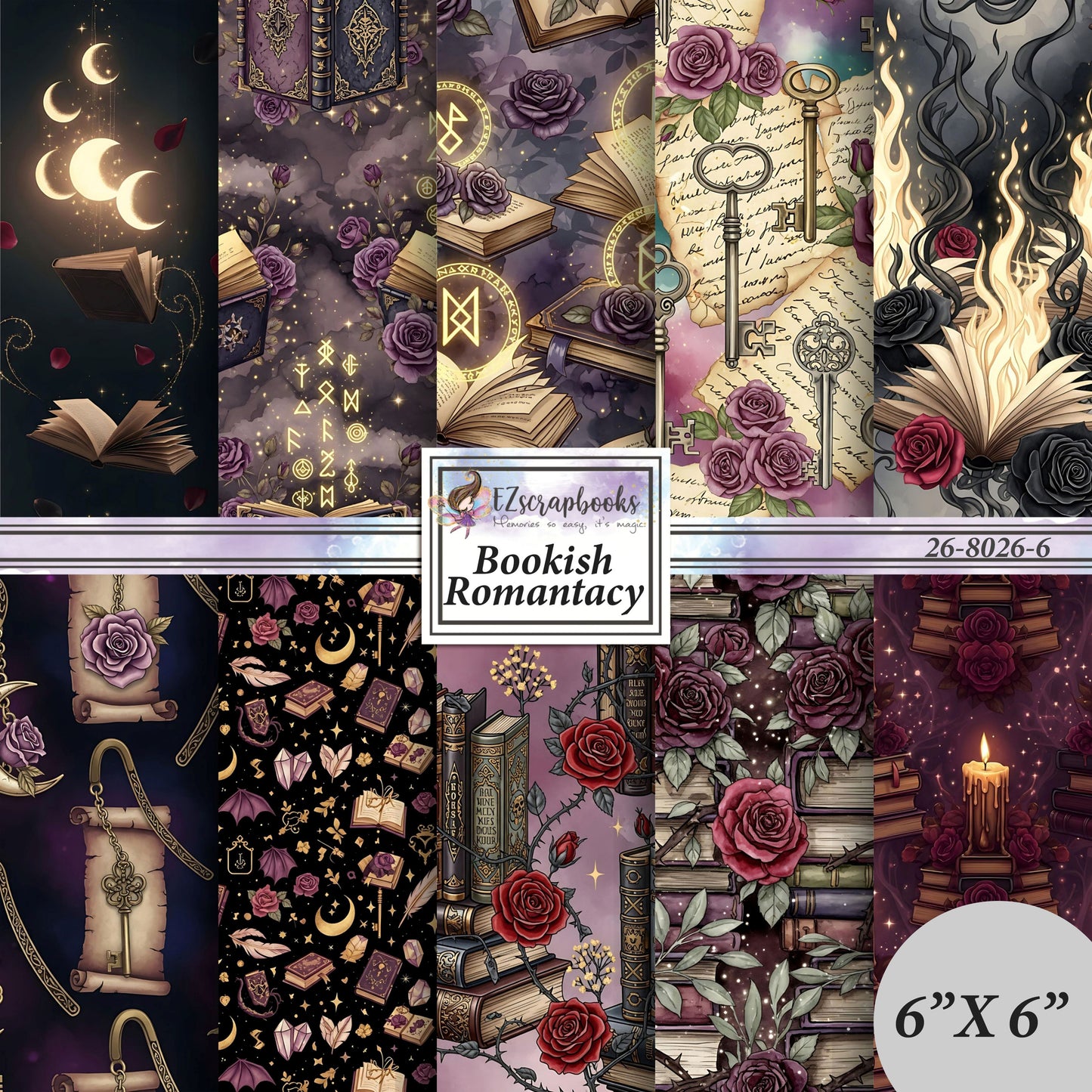Bookish Romantacy - 6X6 Paper Pack - 26-8026-6