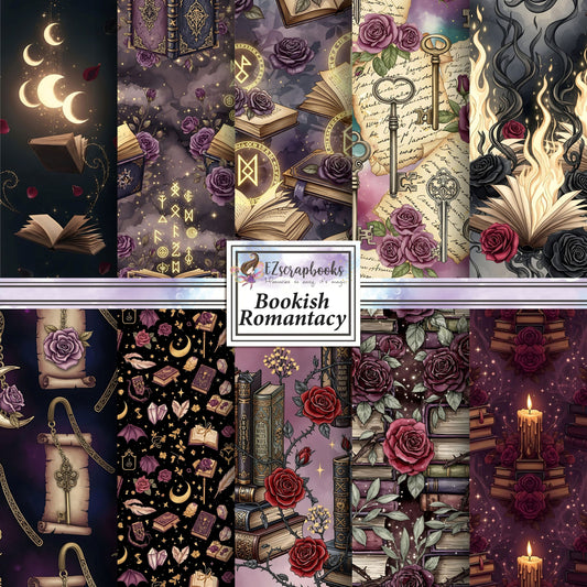 Bookish Romantacy - Reading - 12X12 Scrapbook Paper Pack - 26-8026
