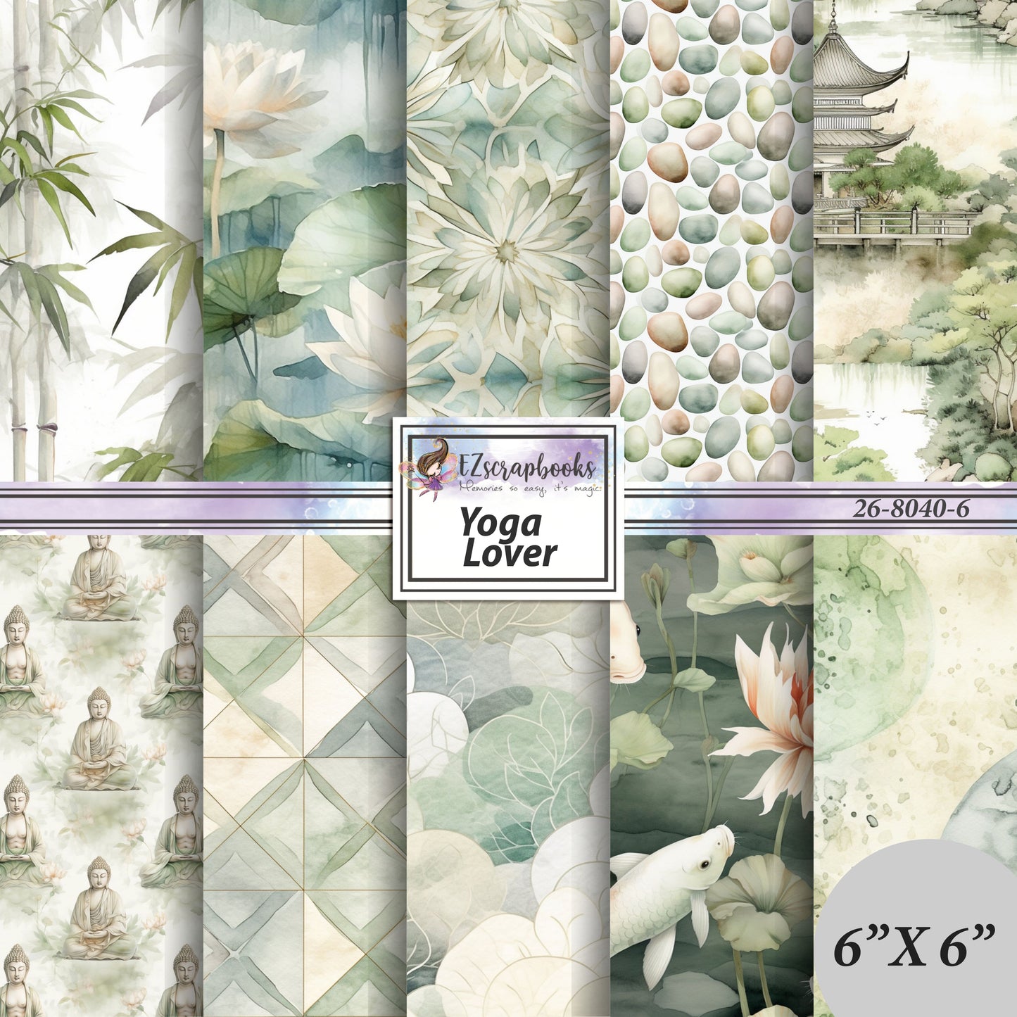 Yoga Lover - 6X6 Paper Pack - 26-8040-6