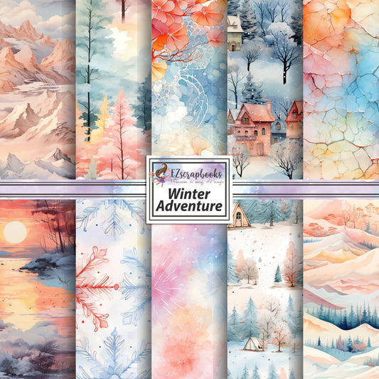 Winter Adventure - 12X12 Scrapbook Paper Pack - 26-8045