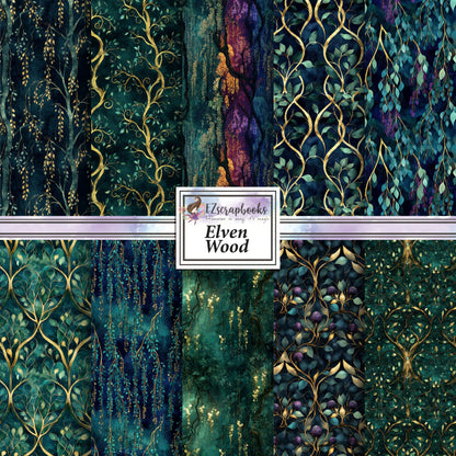 Elven Wood - 12X12 Scrapbook Paper Pack - 26-8051