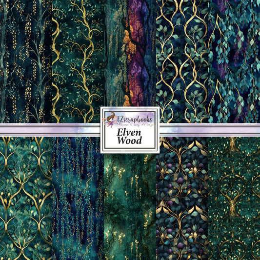 Elven Wood - 12X12 Scrapbook Paper Pack - 26-8051