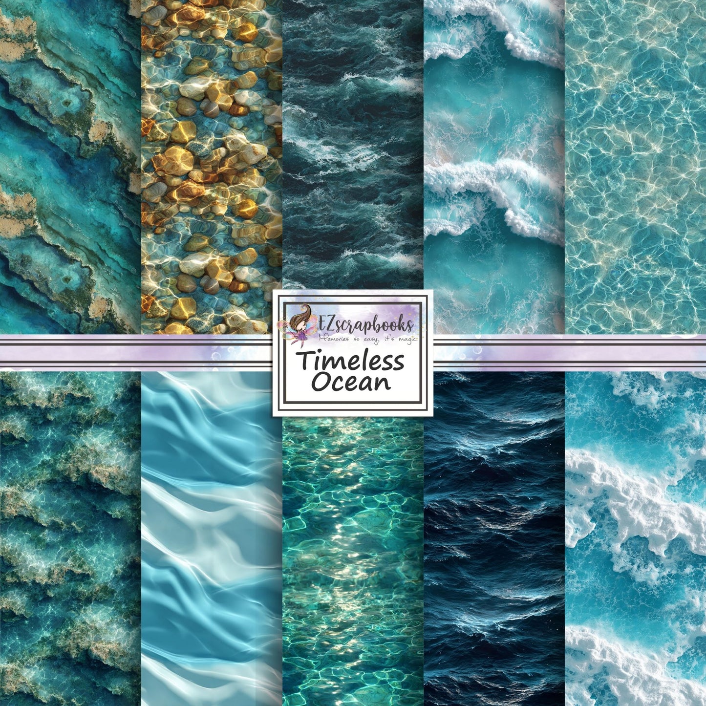 Timeless Ocean - 12X12 Scrapbook Paper Pack - 26-8059