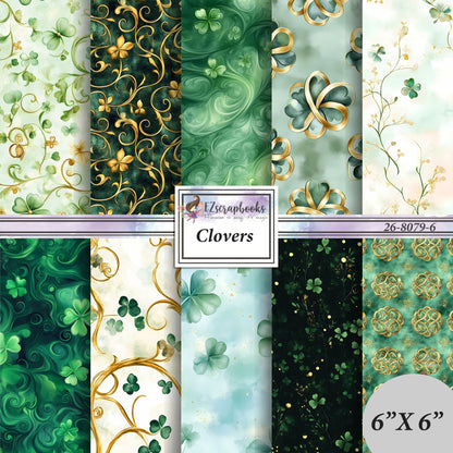 Clovers - St Patrick's Day - 6X6 Paper Pack - 26-8079-6