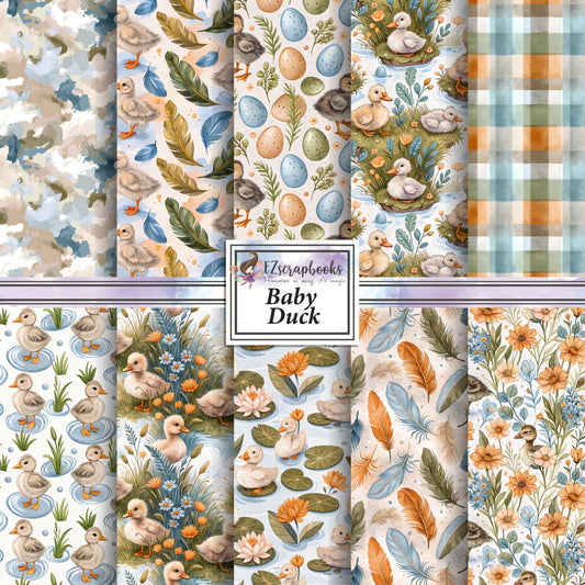 Baby Duck - 12X12 Scrapbook Paper Pack - 26-8080