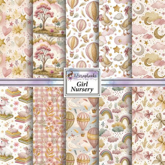 Girl Nursery - 12X12 Scrapbook Paper Pack - 26-8083