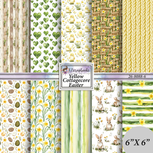 Yellow Cottagecore - Easter - 6X6 Paper Pack - 26-8088-6
