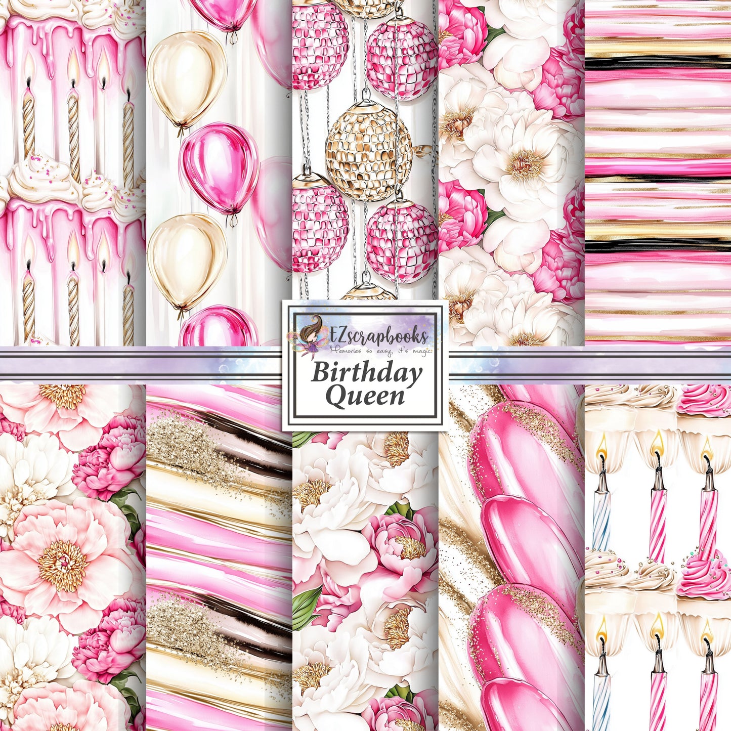 Birthday Queen - 12X12 Scrapbook Paper Pack - 26-8105