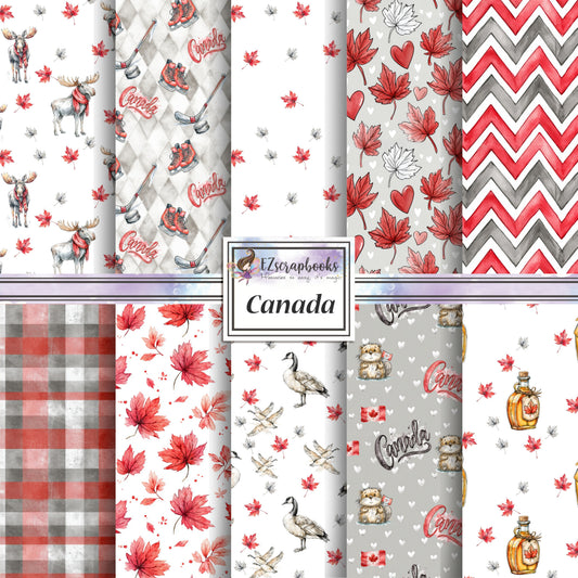 Canada - 12X12 Scrapbook Paper Pack - 26-8106
