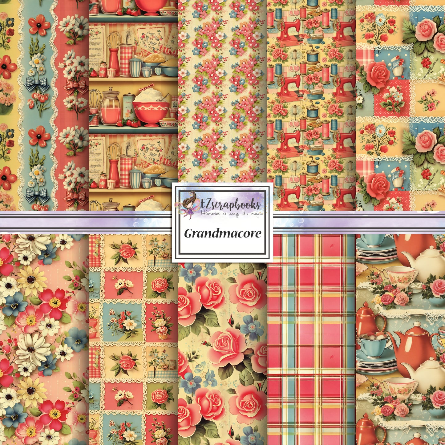 Grandmacore - 12X12 Scrapbook Paper Pack - 26-8123
