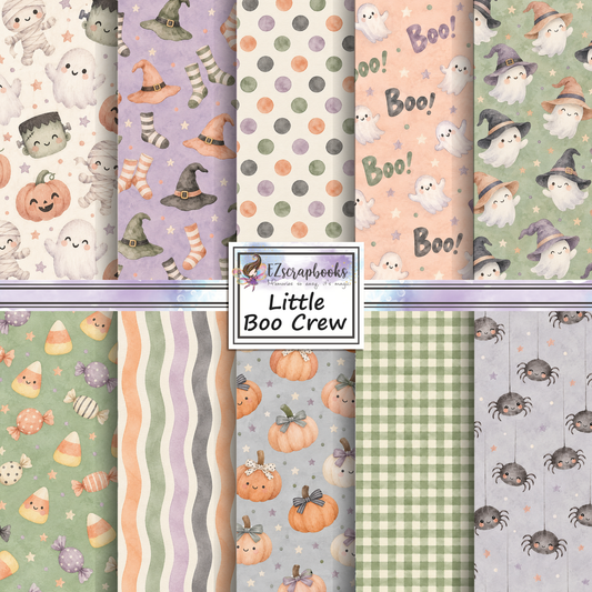 Little Boo Crew - 12X12 Scrapbook Paper Pack - 26-8220