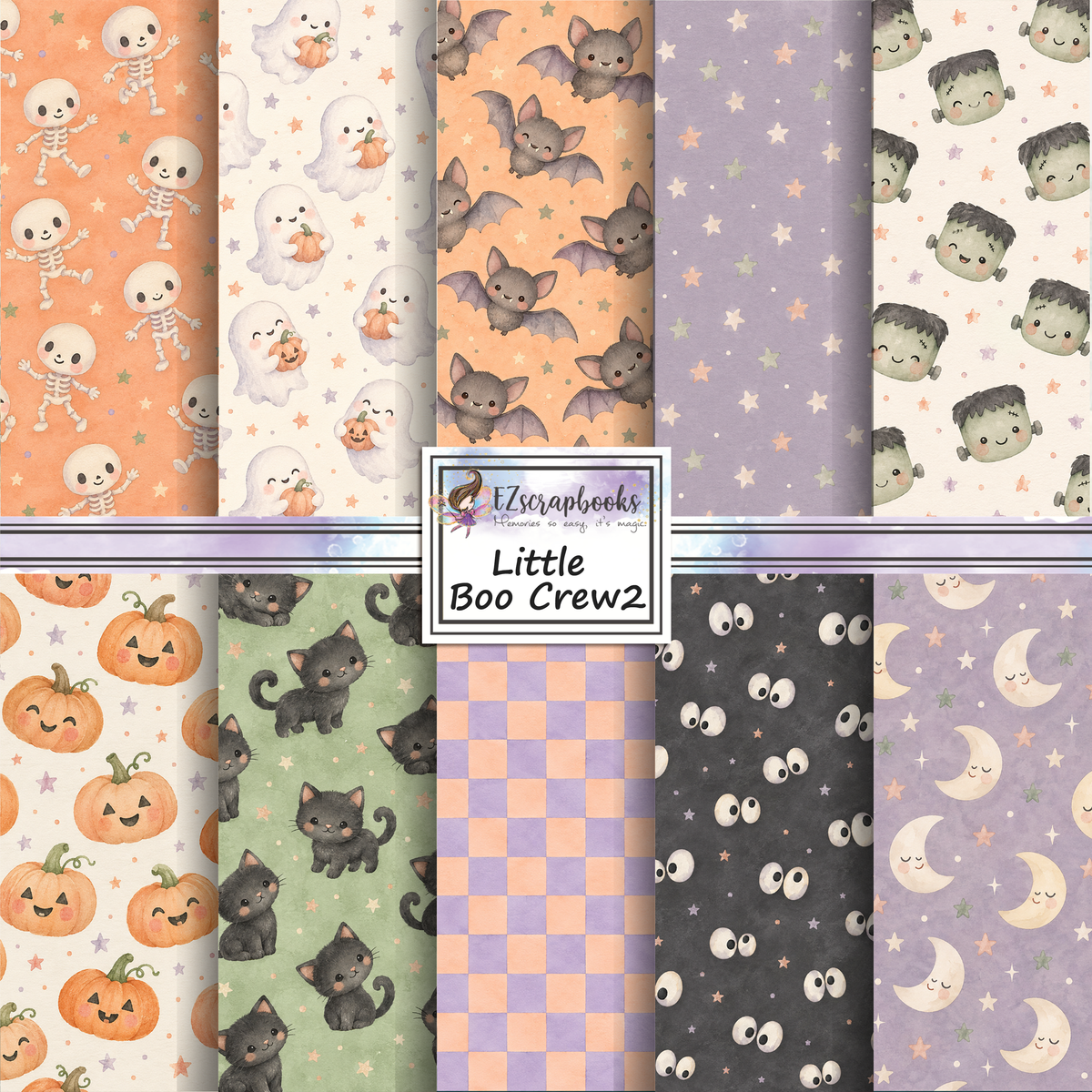 Little Boo Crew 2 - 12X12 Scrapbook Paper Pack - 26-8221