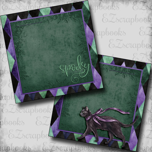 Twilight Spooky Kitty NPM - Scrapbook Layout - 25-827