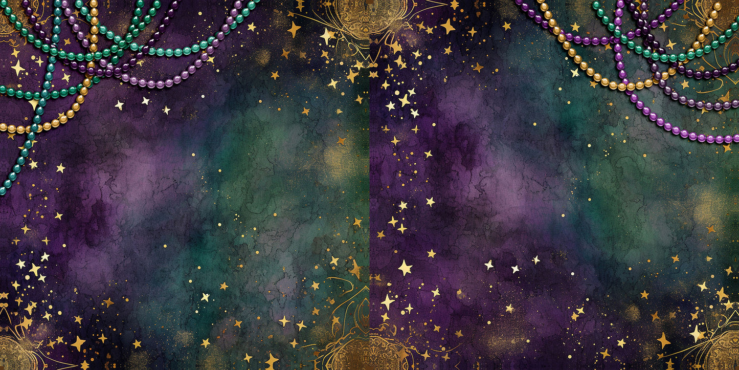 Mardi Gras Time EZ Background Pages -  Digital Bundle - 10 Digital Scrapbook Pages - INSTANT DOWNLOAD