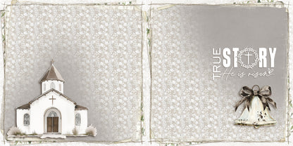 Easter Lace EZ Background Pages -  Digital Bundle - 10 Digital Scrapbook Pages - INSTANT DOWNLOAD