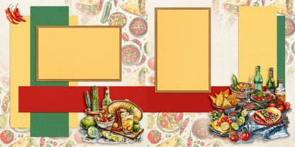 Cinco de Mayo - Set of 5 Double Page Scrapbook Layouts - 1942