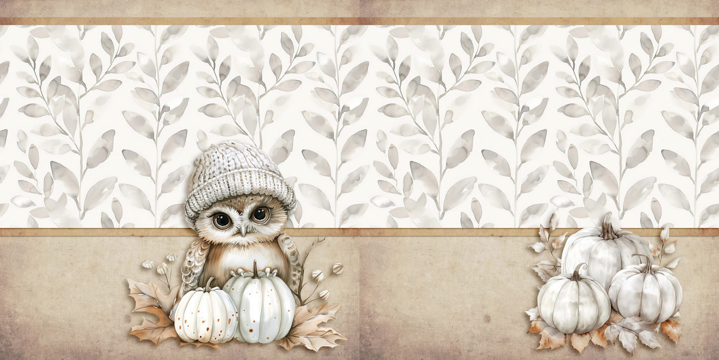 Cool Autumn EZ Background Pages -  Digital Bundle - 10 Digital Scrapbook Pages - INSTANT DOWNLOAD