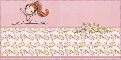 Gymnastics Split Ginger NPM - Scrapbook Layout - 24-609