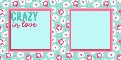 Crazy in Love NPM - Set of 5 Double Page Layouts - 1867