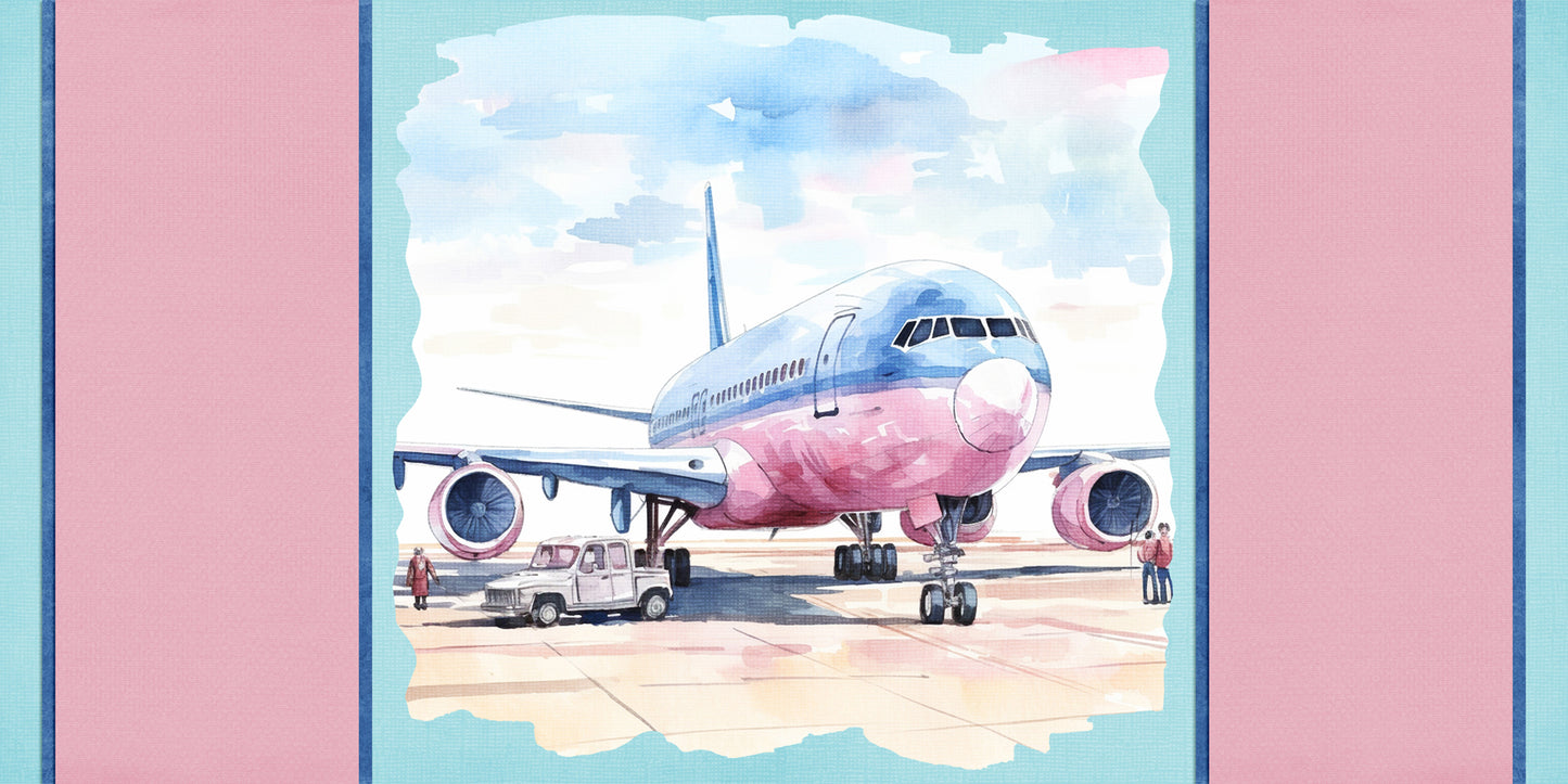 Pastel Travel Plane NPM - 24-329