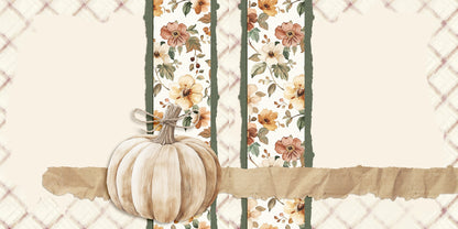 Beige Pumpkin NPM - Scrapbook Layout - 25-731