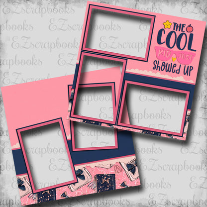 The Cool Kid Pink - EZ Digital Scrapbook Pages - INSTANT DOWNLOAD