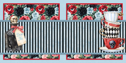 Haunted Alice NPM - Set of 5 Double Page Scrapbook Layouts - 25-1085