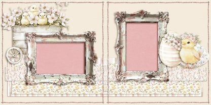 Sweet Easter - Set of 5 Double Page Scrapbook Layouts - 25-1038