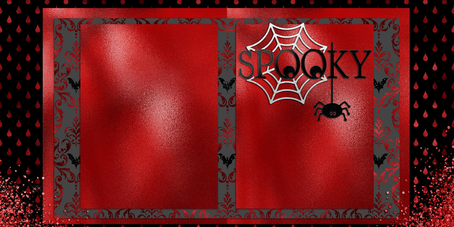 Spooky Red & Black NPM - Scrapbook Layout - 24-815