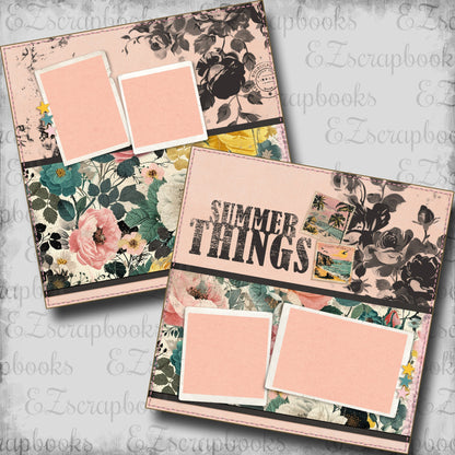 Summer Things - Scrapbook Layout - 24-712