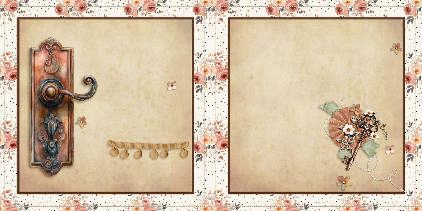 Time is a Treasure NPM - Set of 5 Double Page Scrapbook Layouts - 25-1049