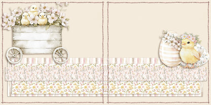 Rustic Sweet Easter EZ Background Pages -  Digital Bundle - 10 Digital Scrapbook Pages - INSTANT DOWNLOAD