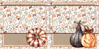 Spelling Autumn NPM - Set of 5 Double Page Scrapbook Layouts - 25-1071