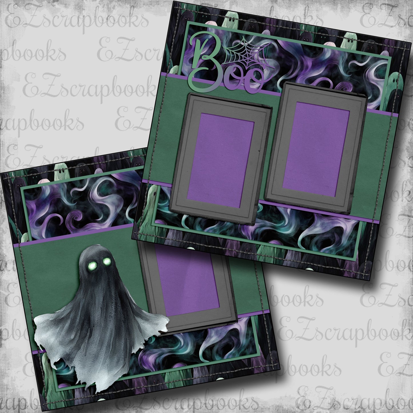 Twilight Ghost - Scrapbook Layout - 25-828