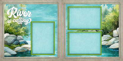 Outside Adventures - Set of 5 Double Page Scrapbook Layouts - 25-1052