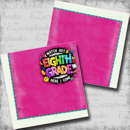 Eighth Grade Girl NPM - Scrapbook Layout - 25-703