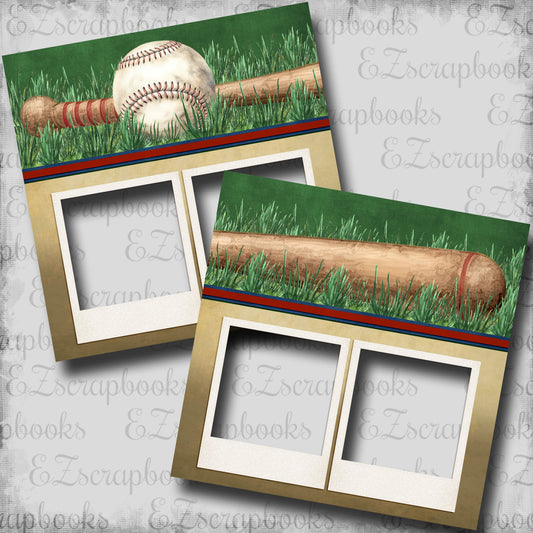 Summer Baseball Memories - Digital Scrapbook Pages - INSTANT DOWNLOAD