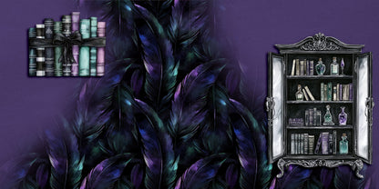 Twilight Chamber EZ Background Pages -  Digital Bundle - 10 Digital Scrapbook Pages - INSTANT DOWNLOAD