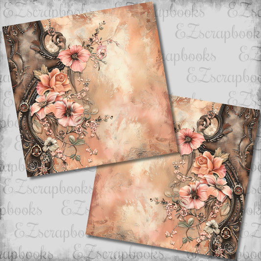 Blush Leather Cowgirl Design 3 NPM - Scrapbook Layout - 26-194