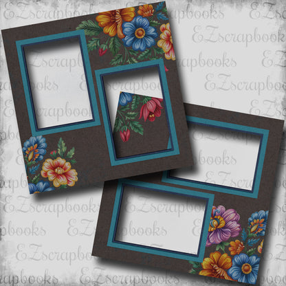 Cinco de Mayo Floral - EZ Digital Scrapbook Pages - INSTANT DOWNLOAD