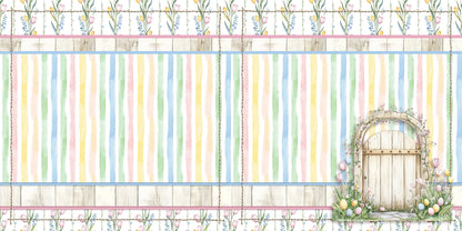 Pastel Easter NPM - Set of 5 Double Page Scrapbook Layouts - 26-1024