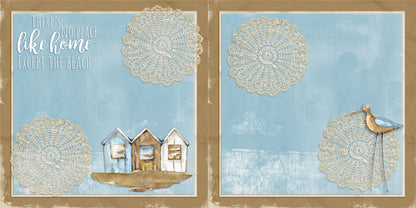 Beach Days NPM - Set of 5 Double Page Scrapbook Layouts - 25-1065