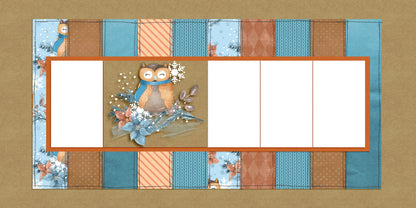 Winter Forest EZ Quick Pages -  Digital Bundle - 10 Digital Scrapbook Pages - INSTANT DOWNLOAD