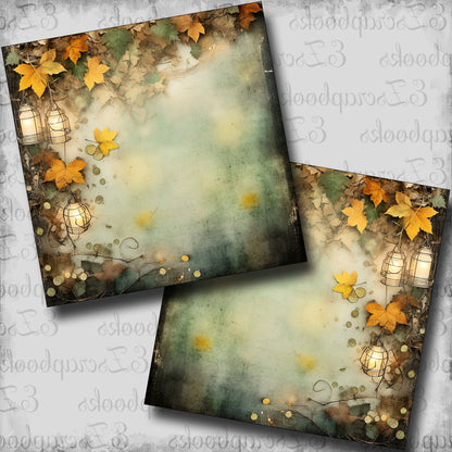 String Lights Lanterns NPM - Scrapbook Layout - 26-026