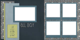 All Boy - EZ Digital Scrapbook Pages - INSTANT DOWNLOAD