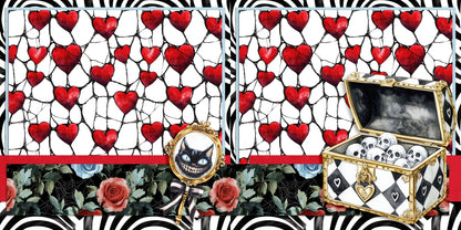 Haunted Alice Cat Mirror NPM - Scrapbook Layout - 25-841