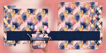 Pink Navy Birthday Cart NPM - 24-061