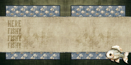 Cute Fisherman NPM - Set of 5 Double Page Scrapbook Layouts - 25-1019