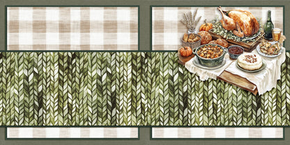 Grateful Feast EZ Background Pages -  Digital Bundle - 10 Digital Scrapbook Pages - INSTANT DOWNLOAD