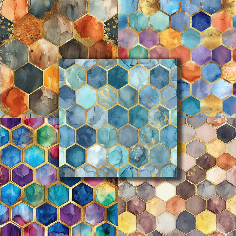 Abstract Honeycomb 12X12 Paper Pack - 8794